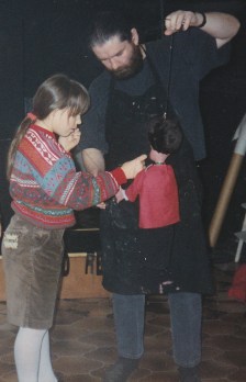 Chloé et Roger à Péruwelz en 1994