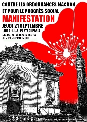 affiche manif porte de paris lille 21 09 2017