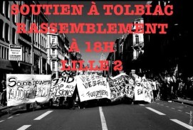 soutien à Tolbiac le 20 avril 2018 à Lille 2