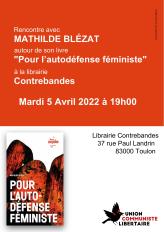 rencontre avec Mathilde Blézat le 5 avril 2022 à Toulon