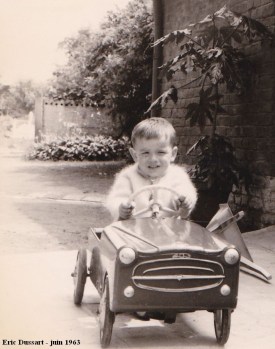Eric Dussart - voiture à pédales - juin 1963 - Onnaing