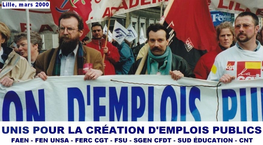 banderole-intersyndicale-lille-mars-2000-avec-eric-dussart-de-la-cnt