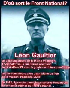 Léon Gaultier l'un des fondateurs du FN